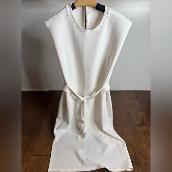 SPANX White Midi Sweater Dress with Belt - Picture 1 of 5